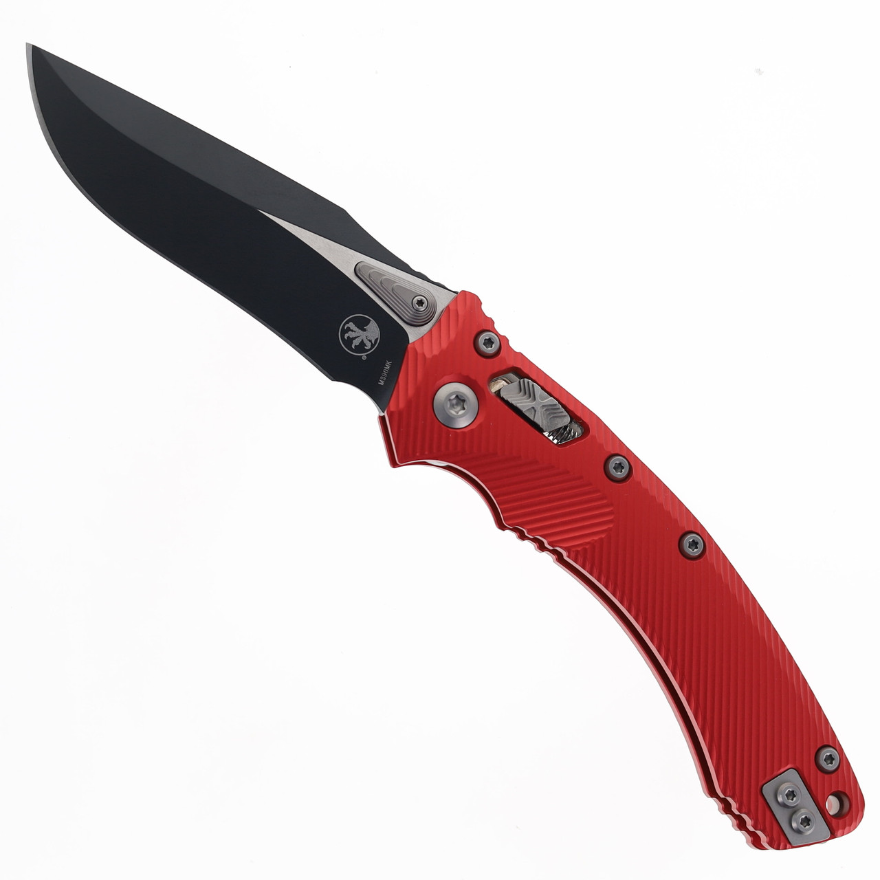 【EN】Flick Knives / 短刀の妙技 [L] RF　FaB Microtech Amphibian RAM LOK Folding Knife Black M390MK Blade Red