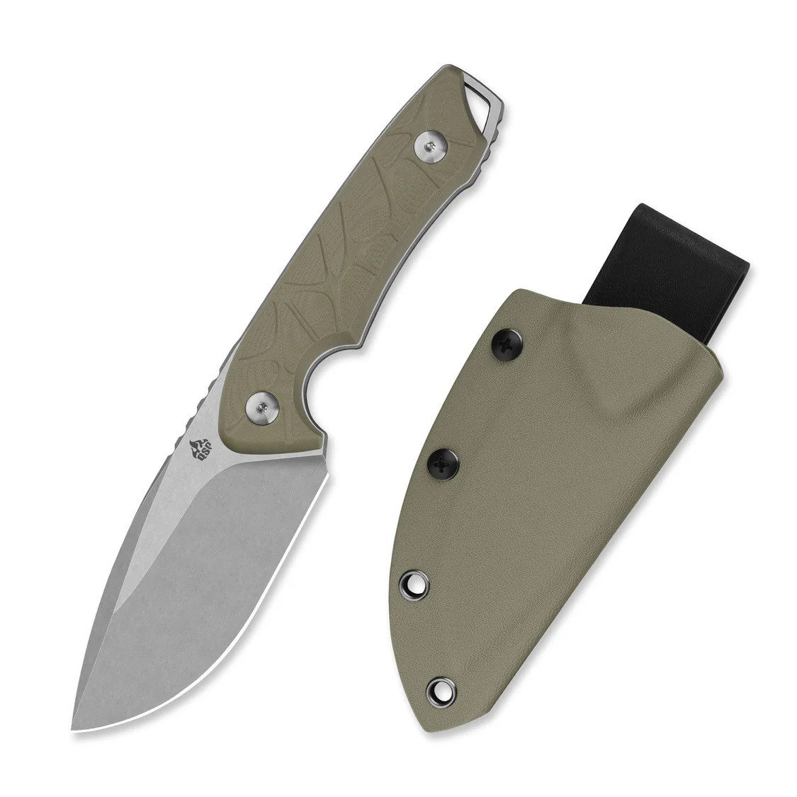 QSP Tiny TOT Fixed Blade Knife Sand G10 Handle 10Cr15MoV Plain