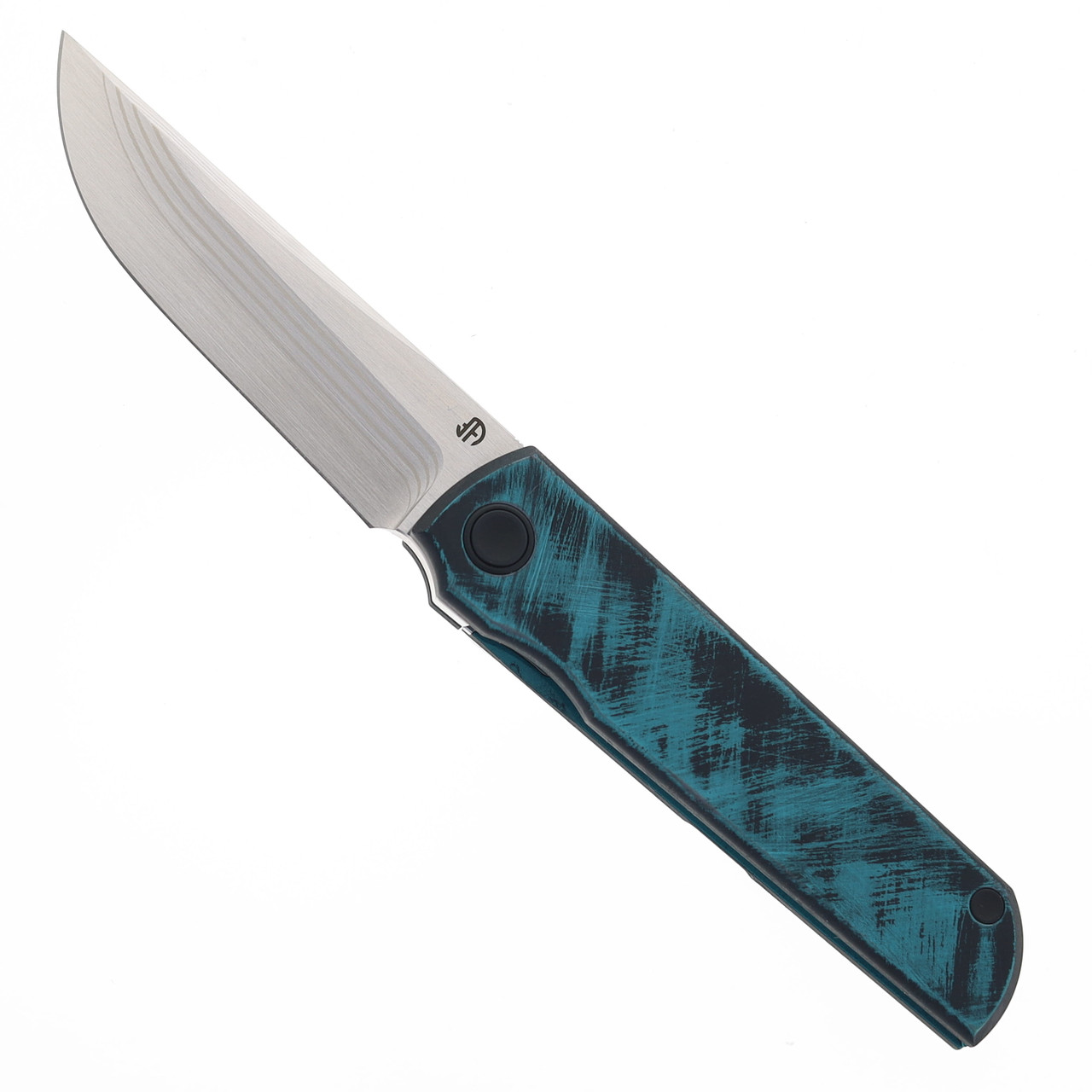 North Mountain Blades Folding Knife Distressed Blue Cerakote