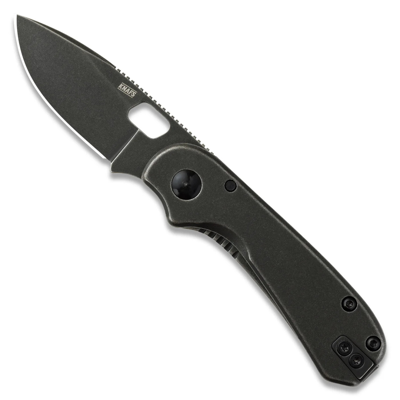 Knafs Lander 5 Folding Knife Black Stonewash 8CR14MoV Blade Black