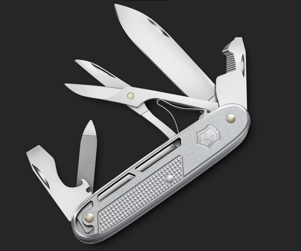 オーダーイメージ画像 Victorinox Synergy X Folding Knife/Multi-Tool Silver Alox Handle