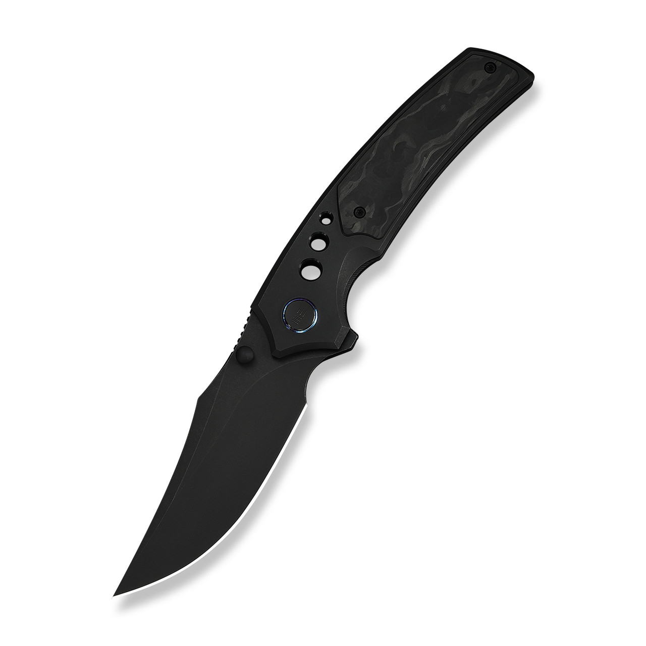 WE Skynix Folding Knife Black Titanium/Marble Carbon Fiber Handle