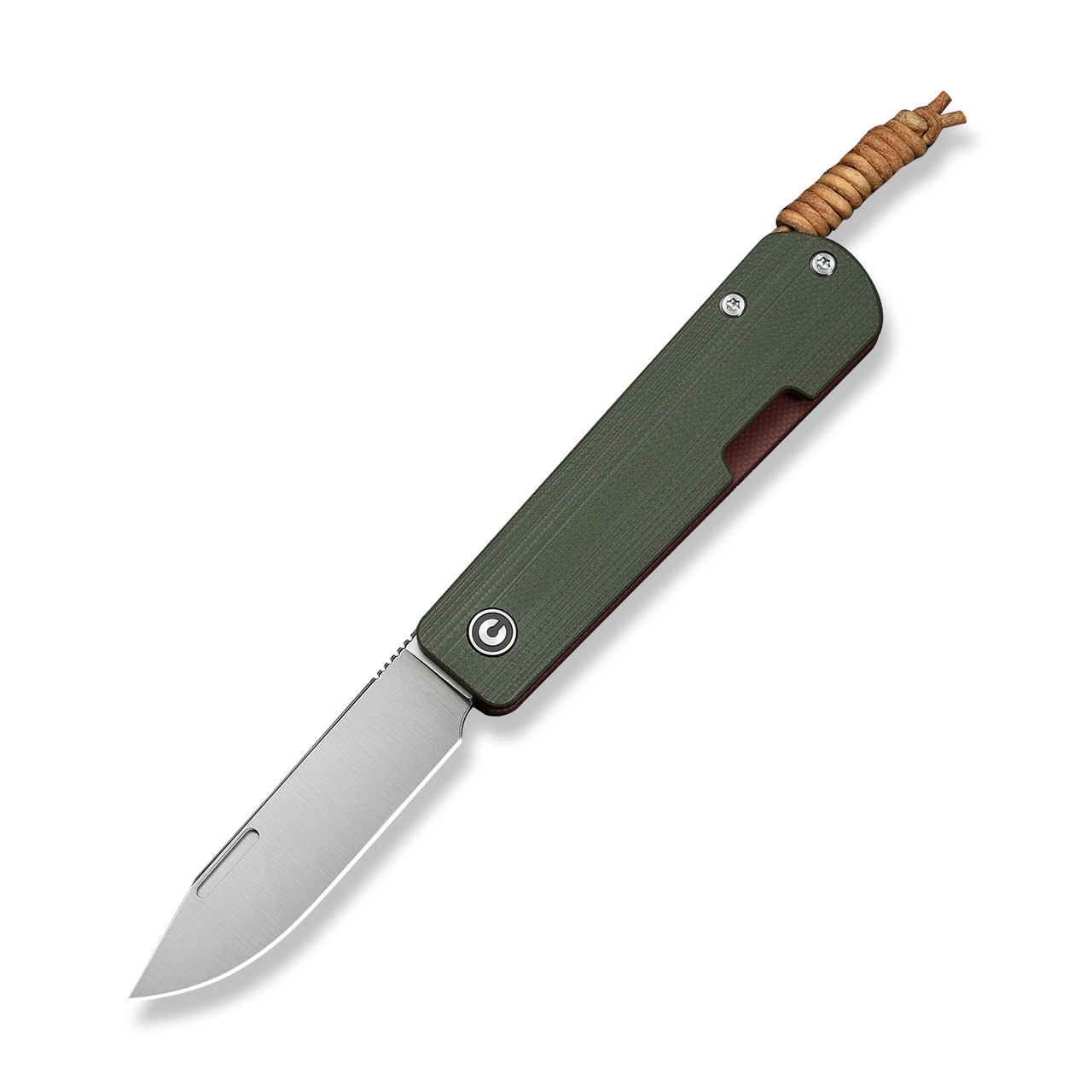 Civivi Slippy Sendy Folding Knife Milled Green/Red G10 Handle