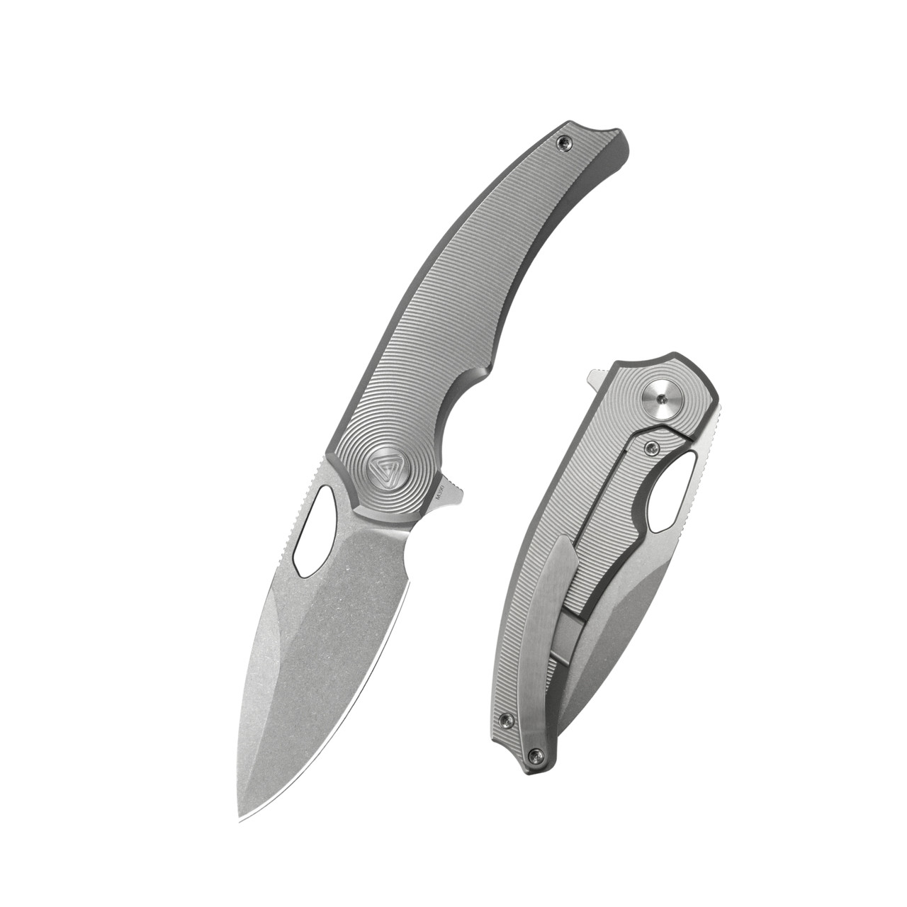 Coming Soon) Penrose Otarida Folding Knife Stonewashed Titanium