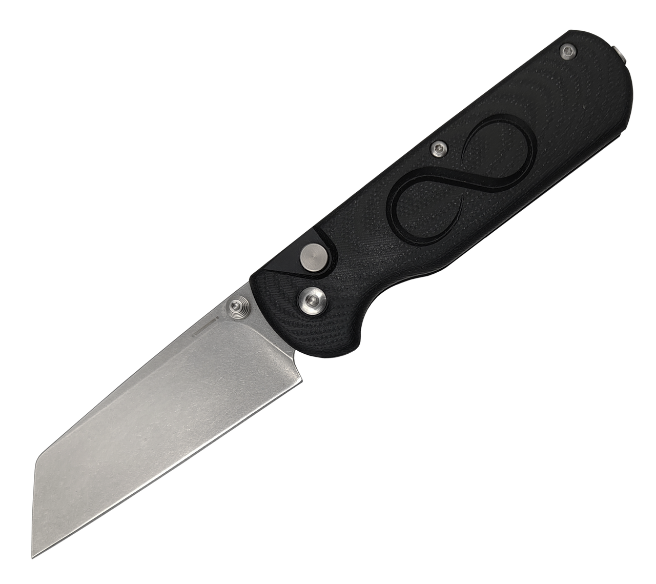 Straight Line Rox Folding Knife Black G10 Handle M390 Plain Edge