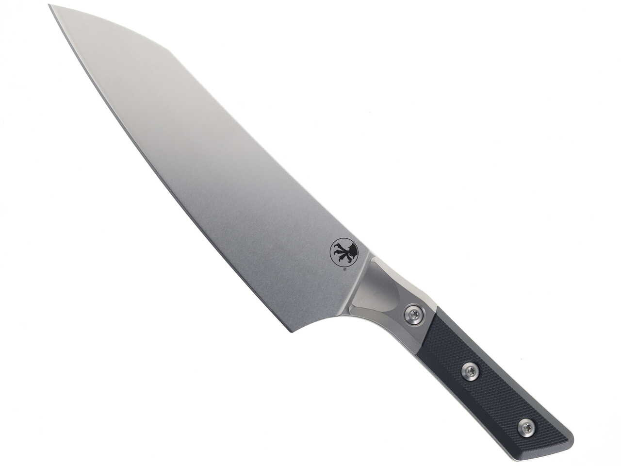 Microtech Chef's Kitchen Knife Black G10 Handle 6AL-4V TI Bolster
