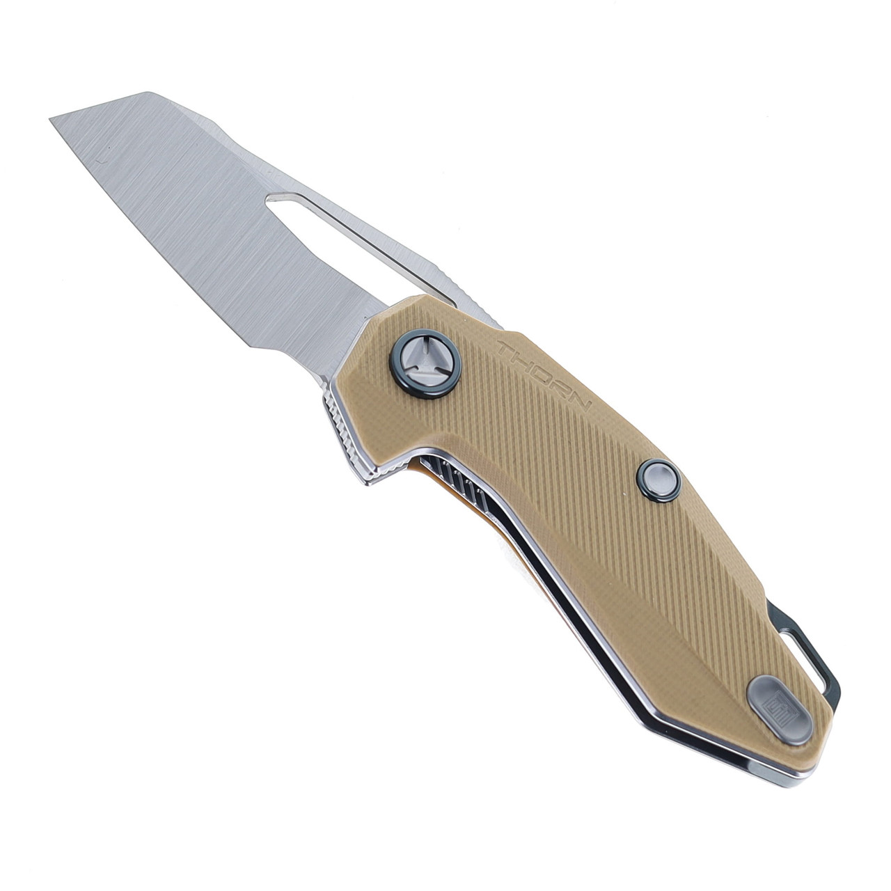 Yoa様 Ketuo Thorn V2 Folding Knife Brown G10 Handle 14C28N Plain Edge
