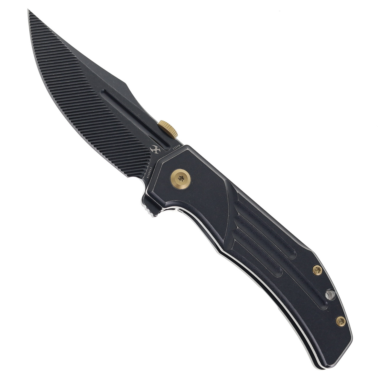 ケノン Kansept Orion Folding Knife Blackwash Titanium Handle S35VN Plain