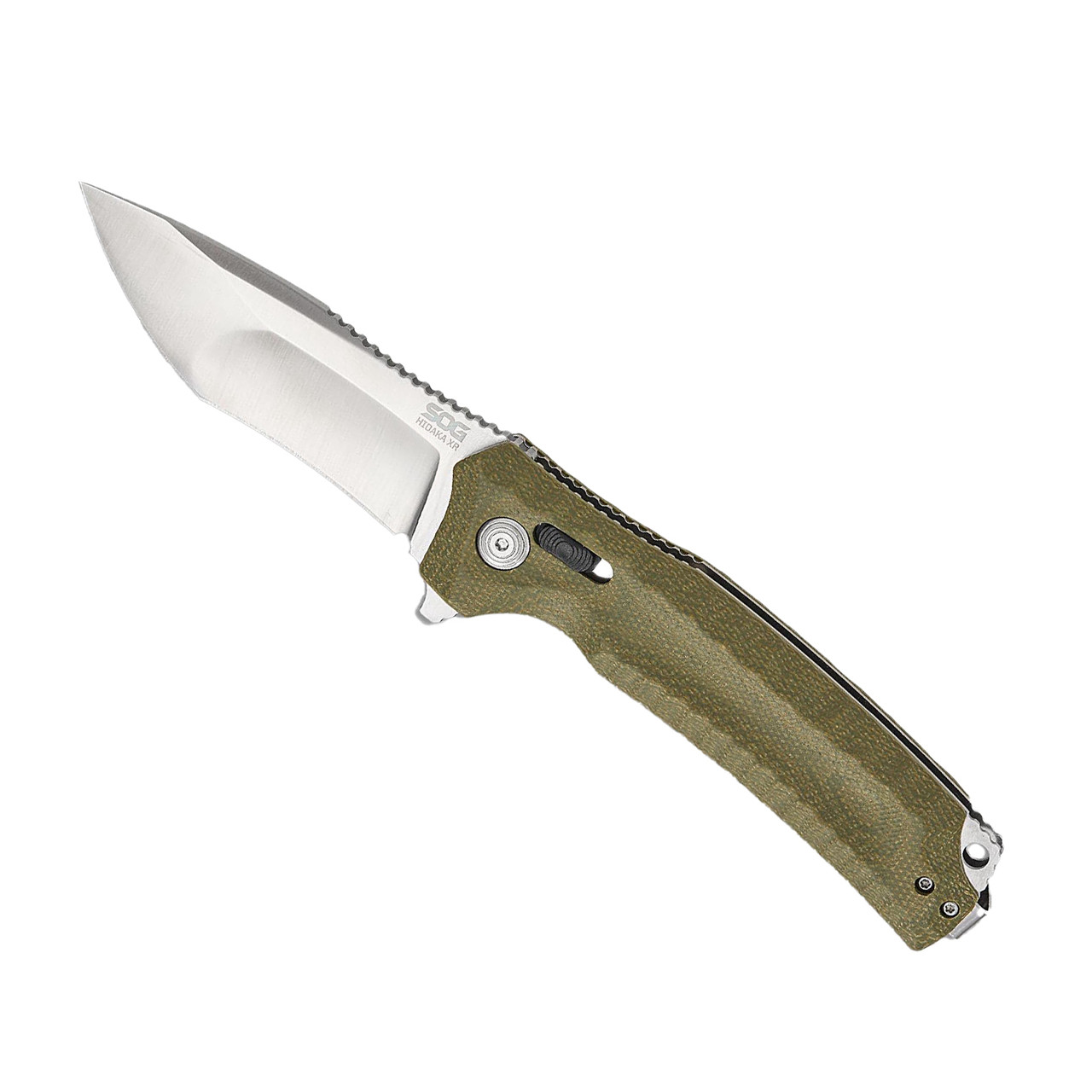SOG Knives Hidaka XR Crossbar Folding Knife CPM-3V Satin Kiku
