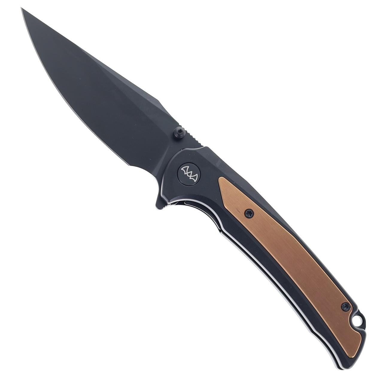 WIXCO Scort Folding Knife Black Aluminum/Steel Handle 14C28N Plain