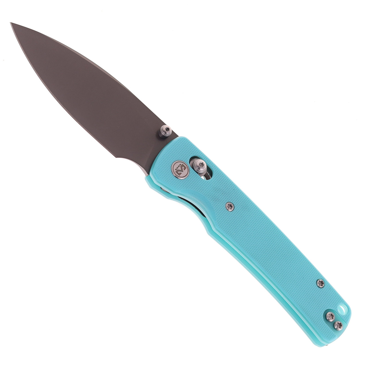 Miguron Vakor Axis Lock Folding Knife Aqua Blue G10 Handle Gray