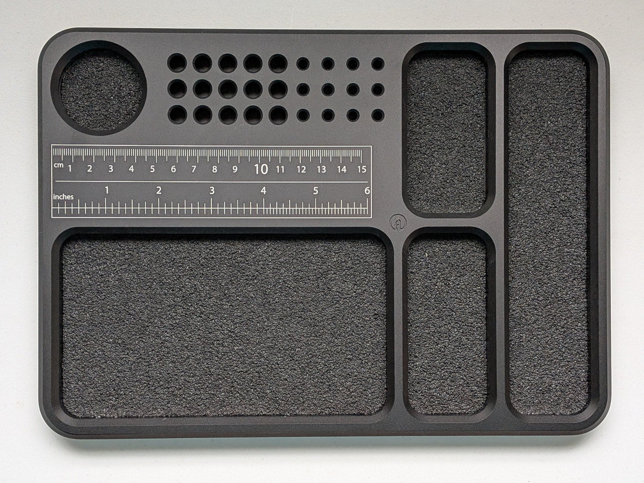 Maxace Knives Heavy Duty Aluminum Dump Tray with Rubber lining