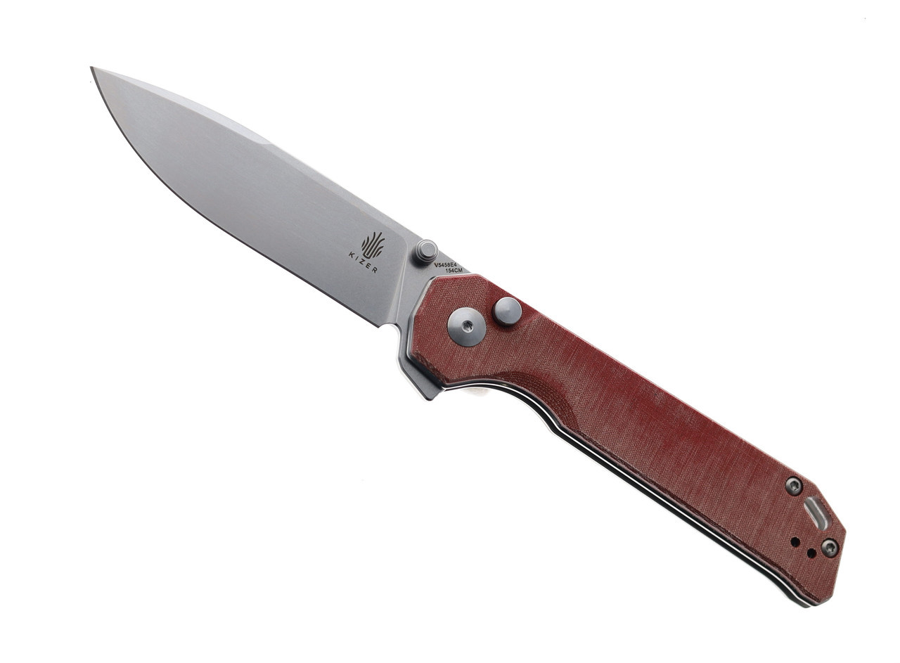 WMK Exclusive Kizer Azo Begleiter XL Button Lock Flipper Pocket