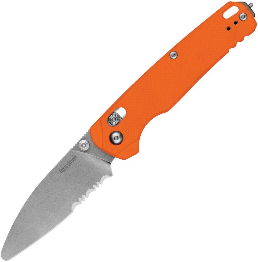 のの　 Kershaw Bel Air EMT Folding Knife DuraLock Orange G-10 Handle 3.38