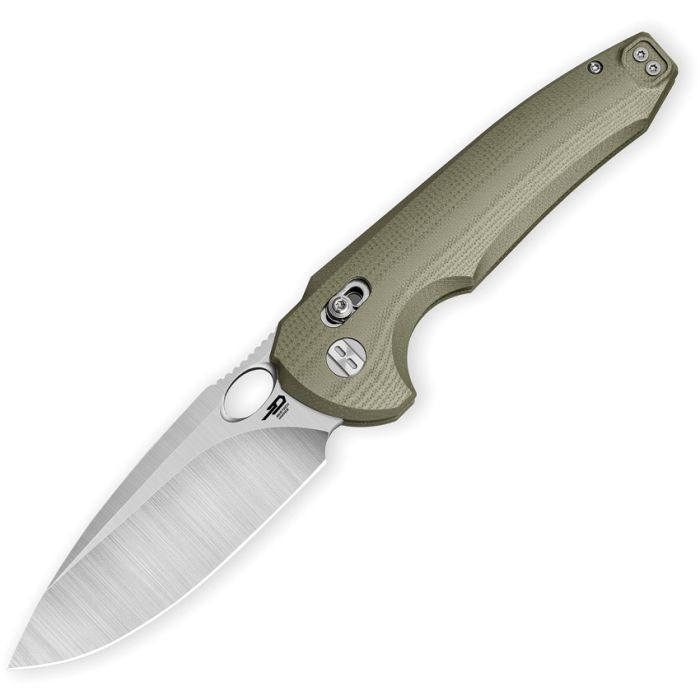 レターナシーオーツーゲルパック Bestech Noctar Folding Knife OD Green G10 Handle 14C28N Drop Point