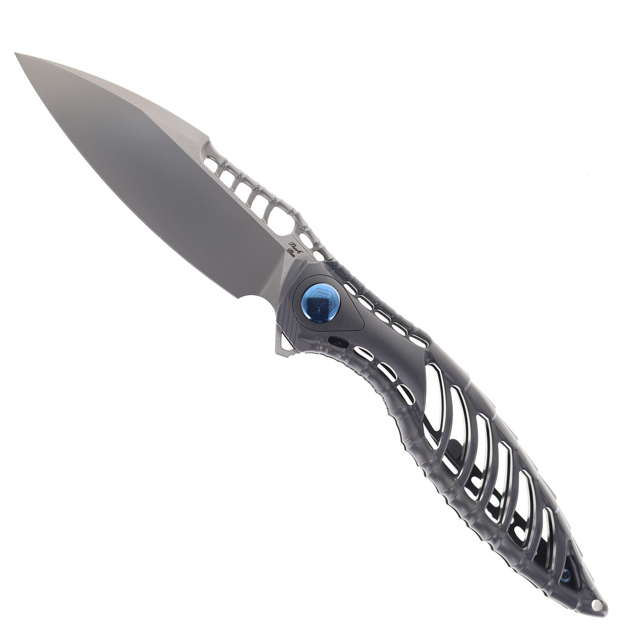 Rike Knife Thor 6 Plus Dark Gray Titanium Handle Folding Knife