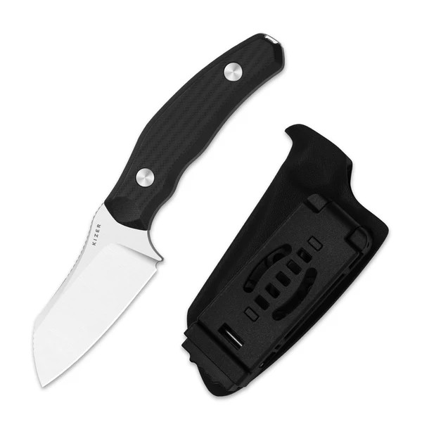 n*k様 UFIP Tiger Series 13インチ ハイハット Kizer Bulldog Fixed Blade Knife Black G10 Handle 14C28N Sheepsfoot