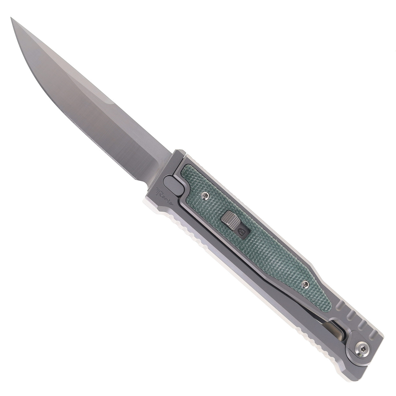 Reate OG Exo Knife Green Micarta Drop Point Elmax Blade
