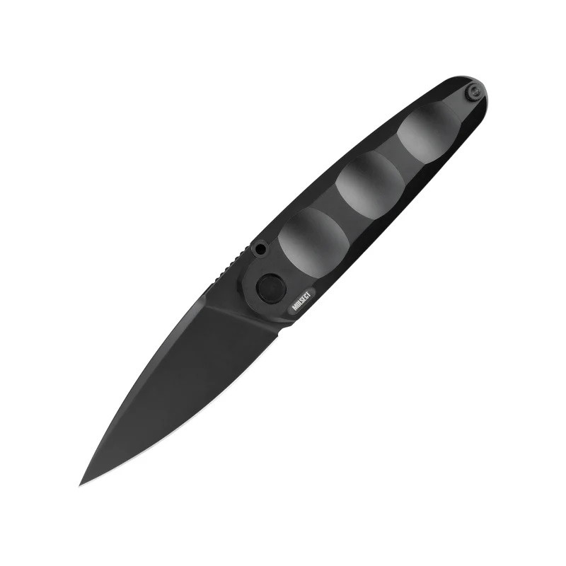 Molsect Loop Folding Knife Black PVD Titanium Handle N690 Drop