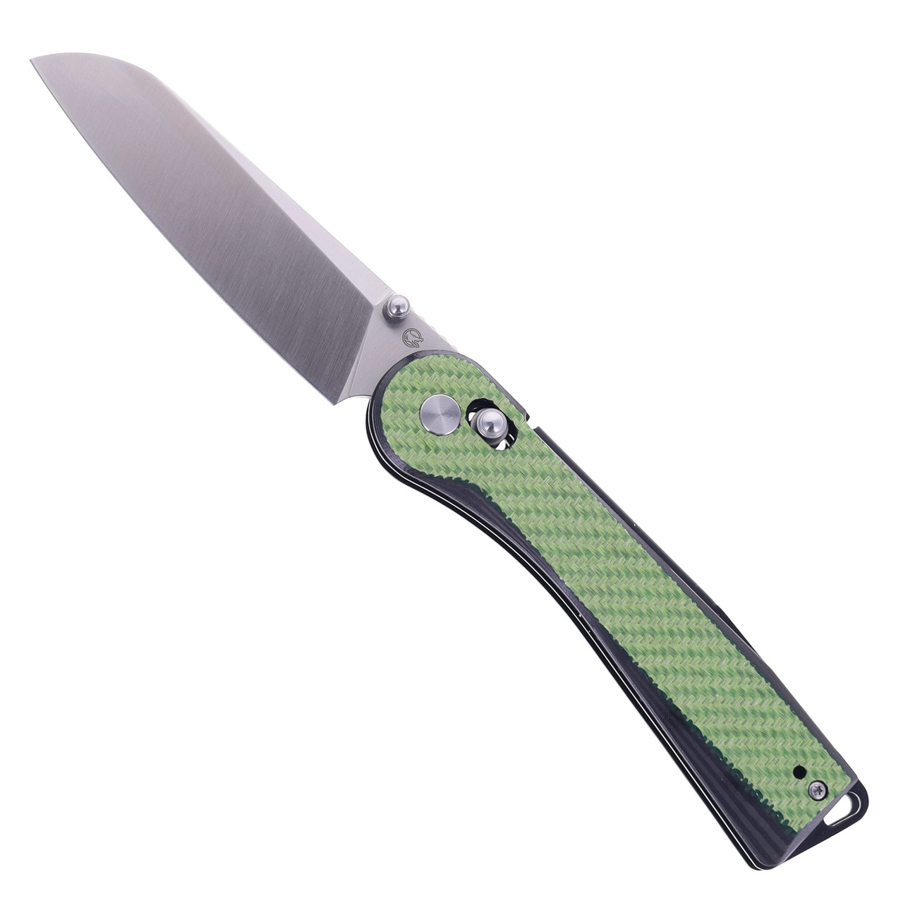Rapax Wisp Folding Knife Green Carbon Fiber Handle VG-10 Plain