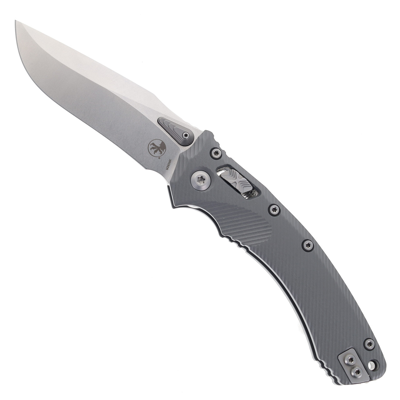 Microtech Amphibian RAM LOK Folding Knife Fluted Aluminum Handle