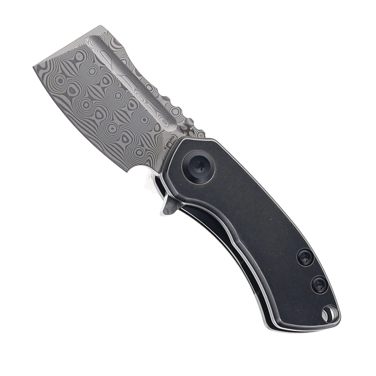 Kansept Mini Korvid Folding Knife Blackwash Titanium Handle