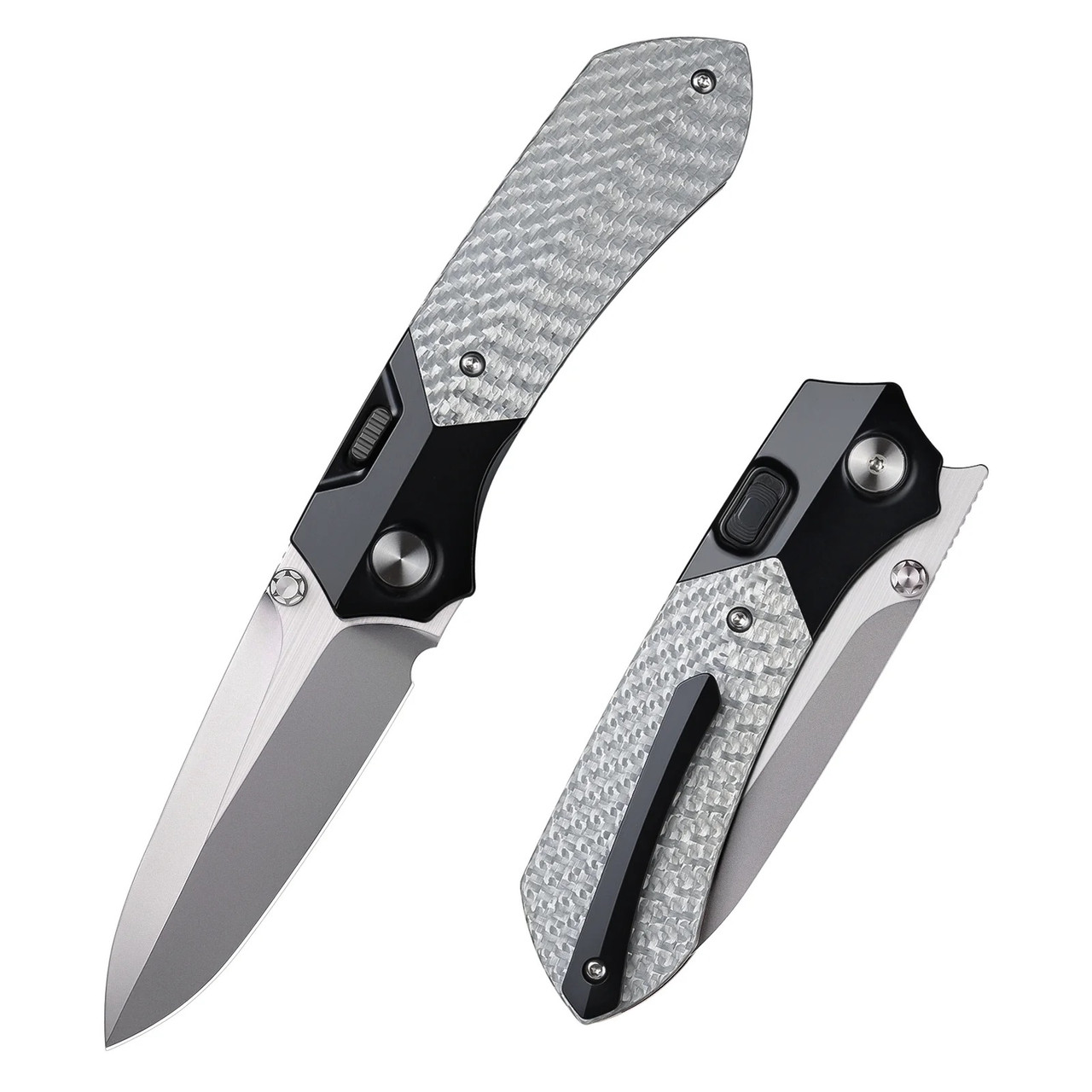 Remette RT-Meteor Folding Knife Titanium/Black Carbon Fiber Handle