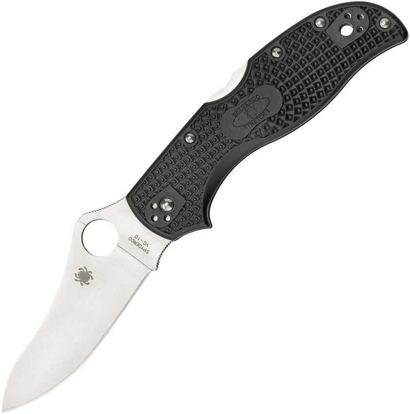 Spyderco Stretch 2 Pocket Knife Black FRN Handle C90PBK2 VG10