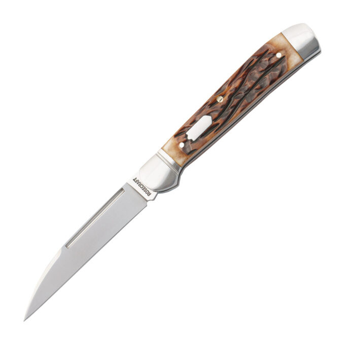 Rosecraft Snake Creek Copperhead Folding Knife Dapper Jigged Bone