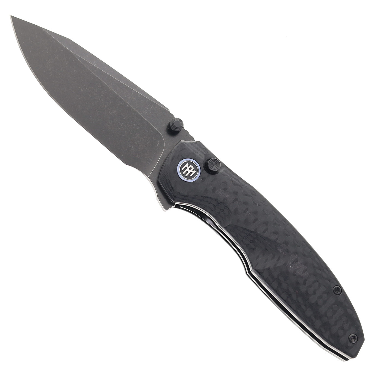 Remette Cool Whale Folding Knife Black G10 Handle 14C28N Plain