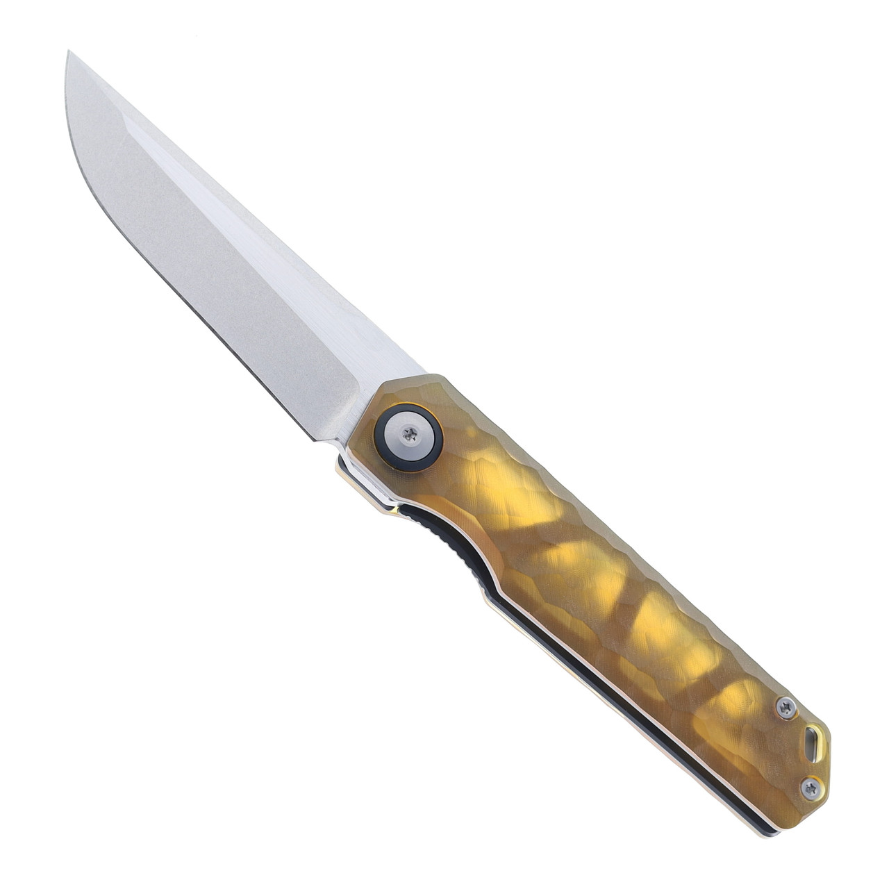 オーダー専用ページ Maxace Baby Racoon V Folding Knife Yellow PEI Handle 10Cr15CoMoV