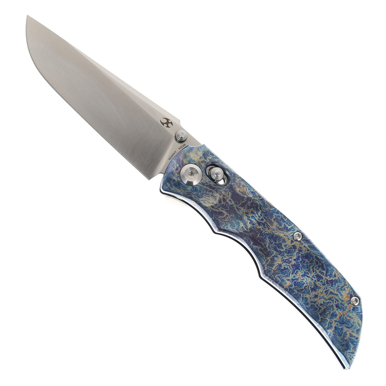 Kansept SIF Folding Knife Lightning Strike Titanium Handle S35VN