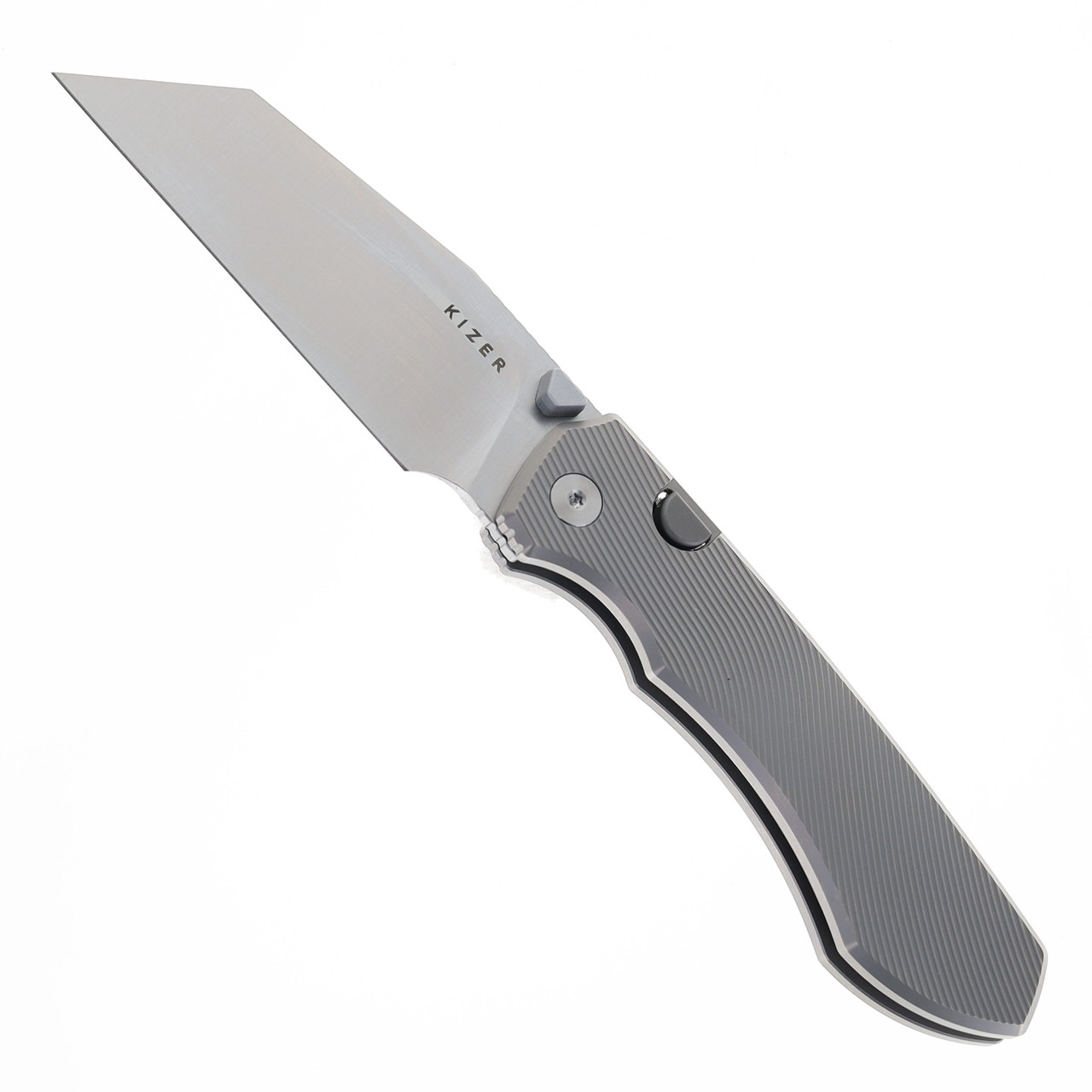 Kizer Wharning Folding Knife Ki3738A1 Titanium Handle Satin Elmax