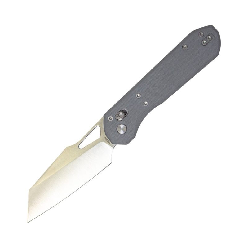 TacKnives The Viper Folding Knife Grey G10 Handle 14C28N Plain
