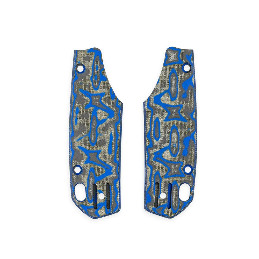 Vosteed Psyop 299 Blue Ocean-Micarta Handle Scales Kits W0404