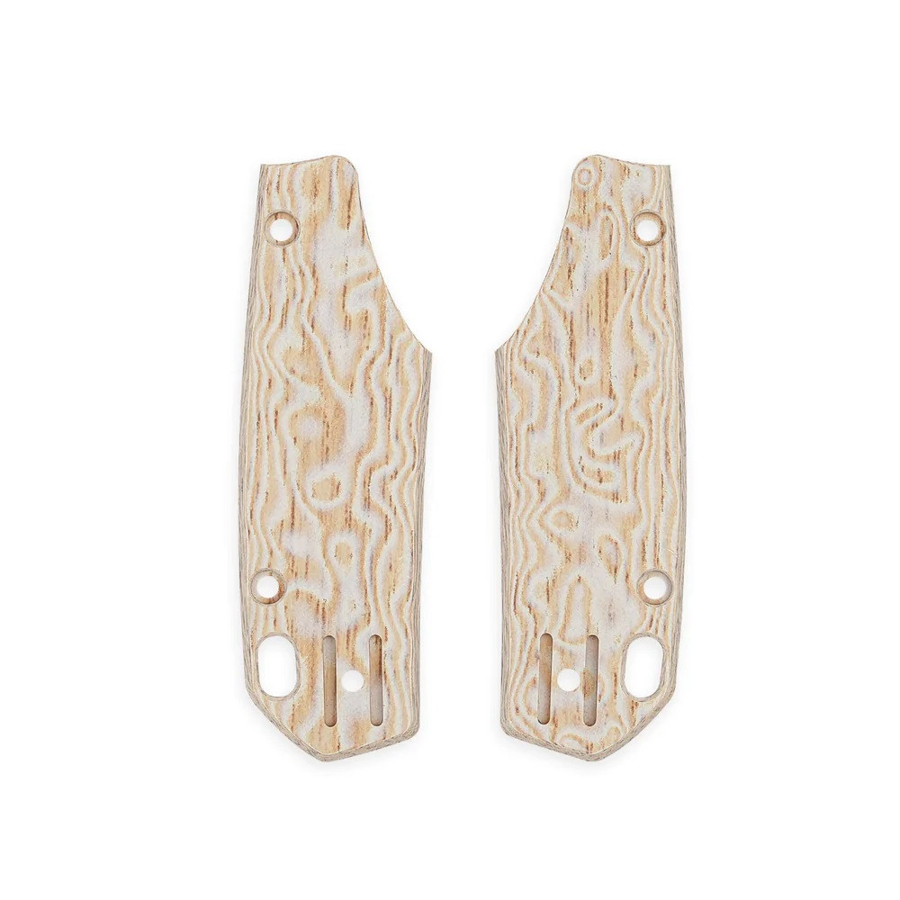 Vosteed Psyop 299 Off White Drift Bamboo Micarta Handle Scales