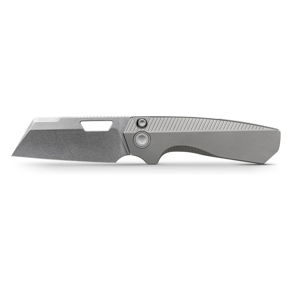 Vosteed Nip-L Folding Knife Gray Titanium Handle Elmax Modified