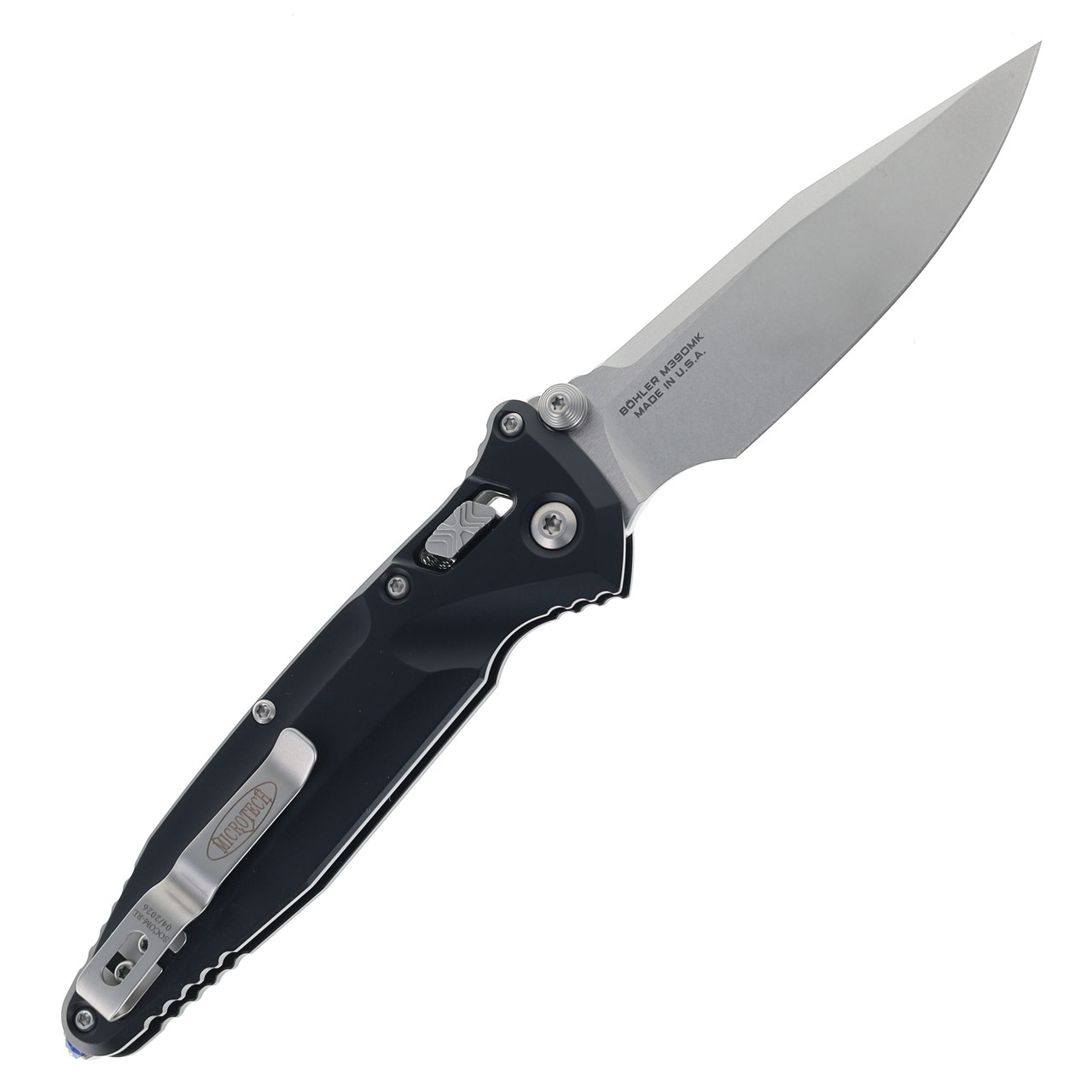 Microtech Socom Delta Ram-Lok Folding Knife Black Aluminum Handle S/E ...