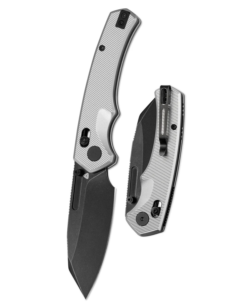Penrose Stasis Folding Knife Silver Aluminium Handle 154CM