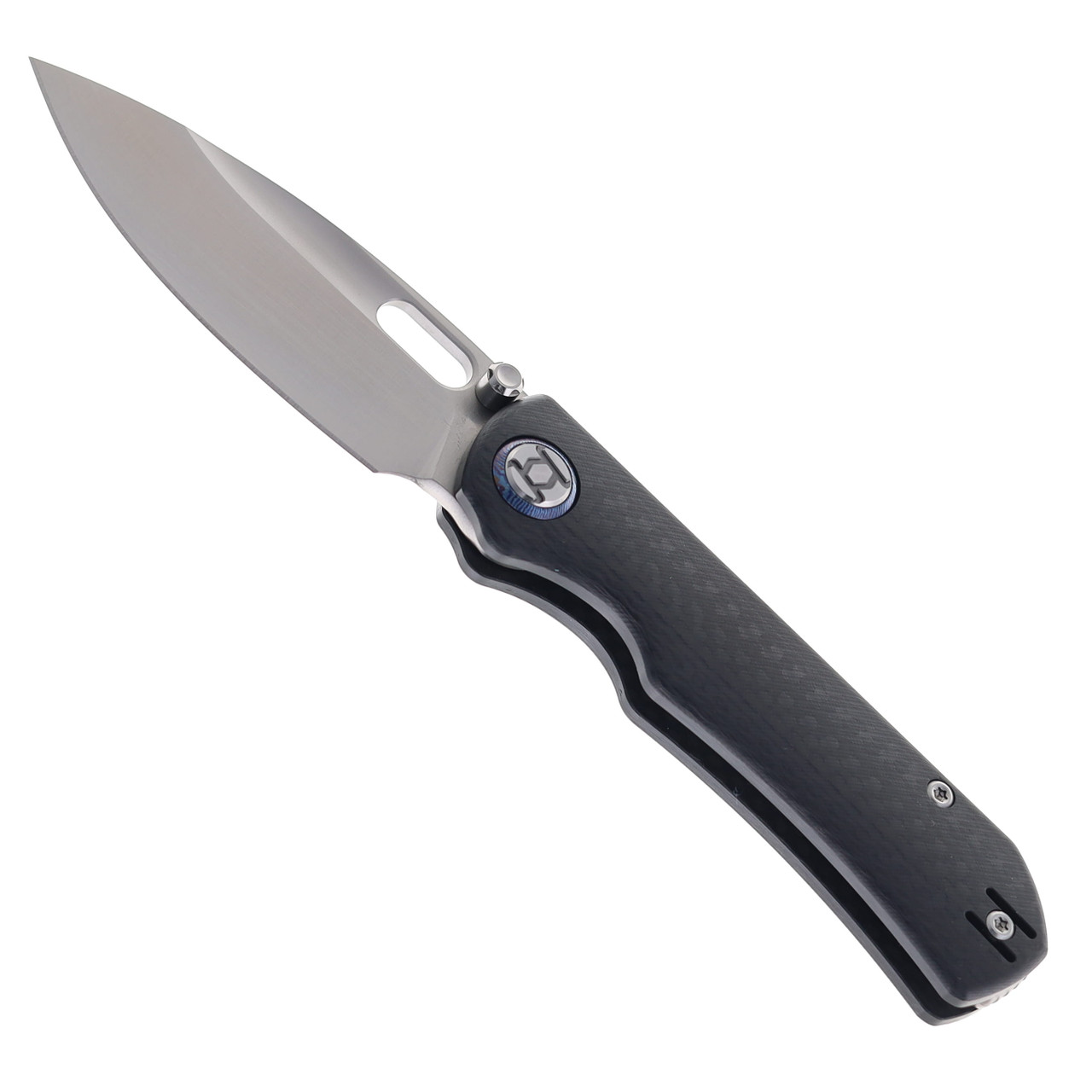 Kunwu Compact Verta Excalibur Folding Knife Carbon Fiber Handle