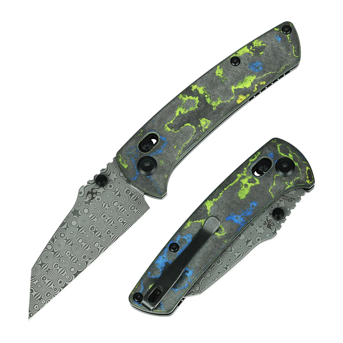 SANWA ESC フルセットアキュバンス overdose ガルム Kansept Main Street Folding Knife Gecko Camo Carbon Handle