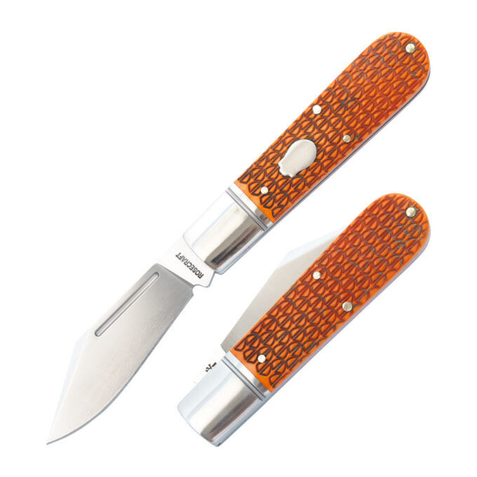 RoseCraft Blades Loosahatchie Jack Folding Knife Orage Dragon
