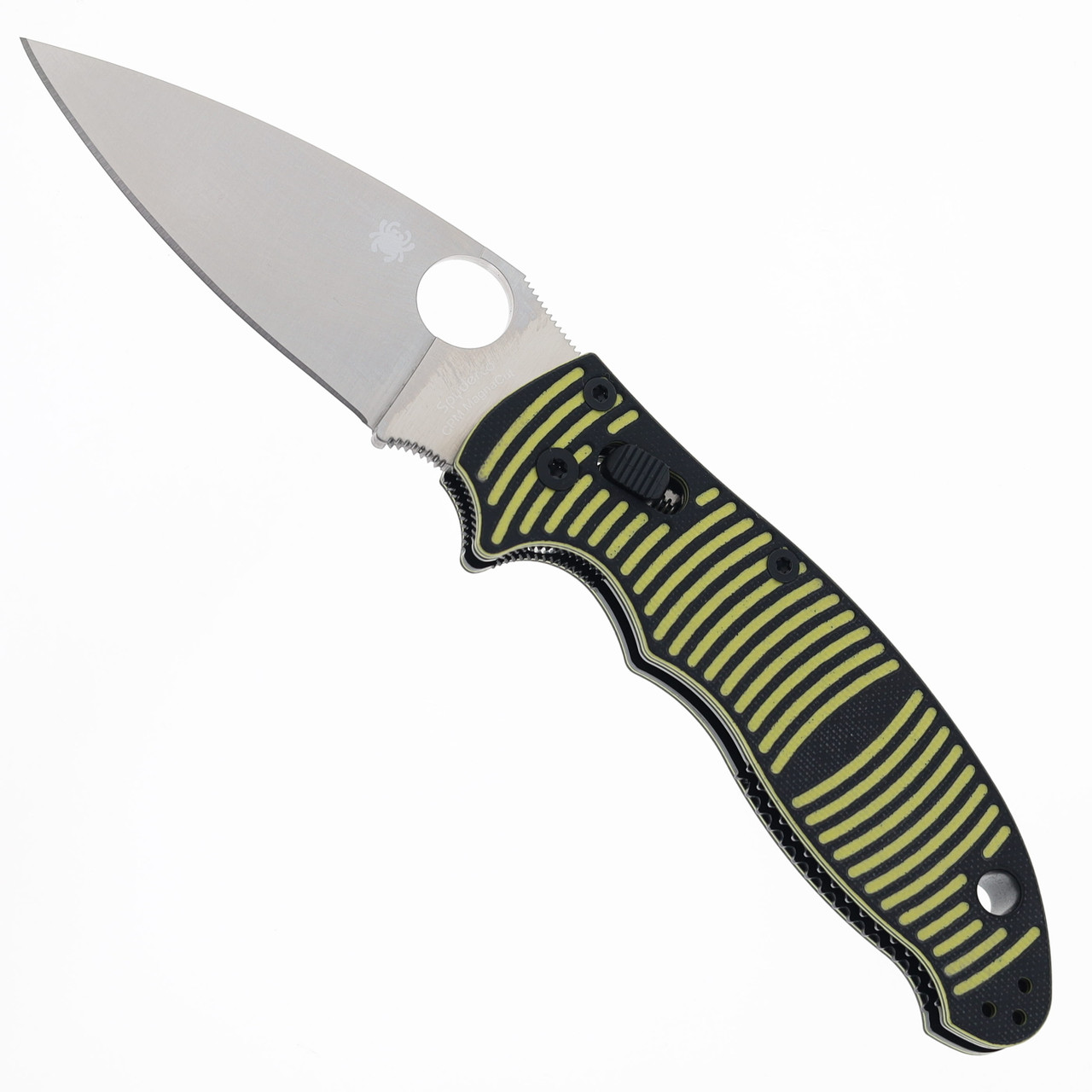 Spyderco Manix 2 Salt Crossbar Lock Folding Knife Black/Yellow G10