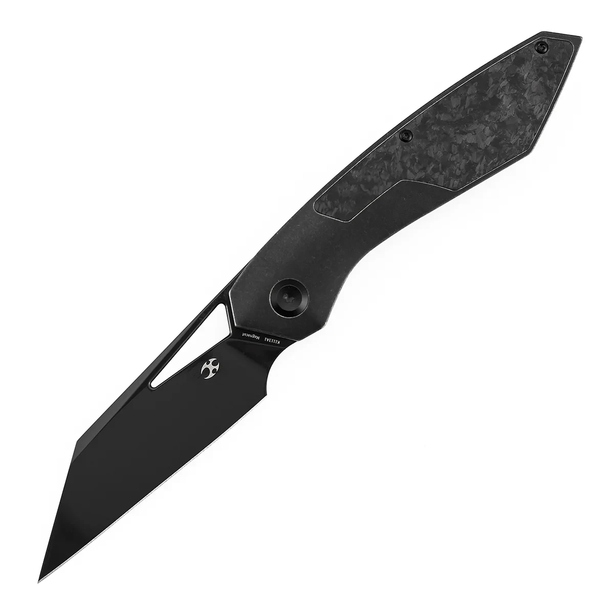 Kansept Strip Folding Knife Shred Carbon Fiber/Blackwash Titanium