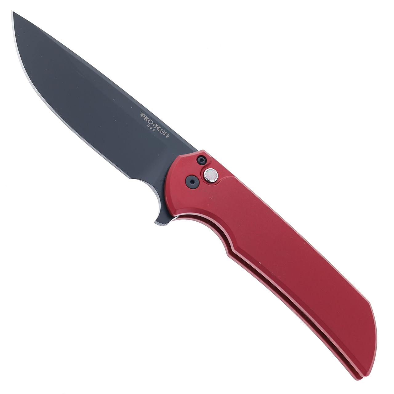 マイト Pro-Tech Mordax Folding Knife Red Aluminum Handle DLC Magnacut