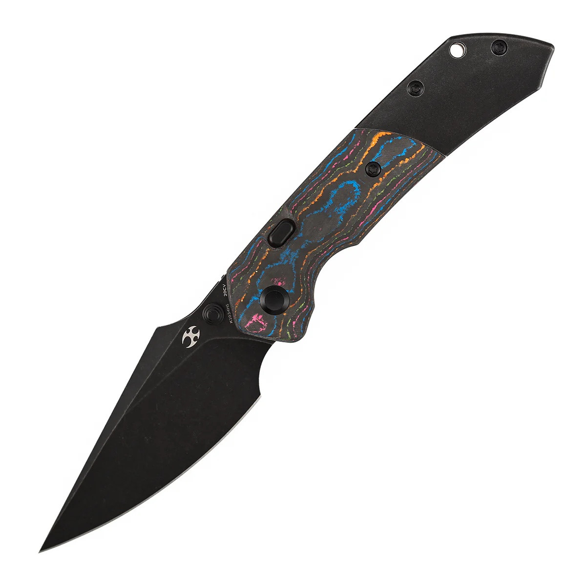 Kansept Fenrir Folding Knife 80's CamoCarbon Handle 3.40