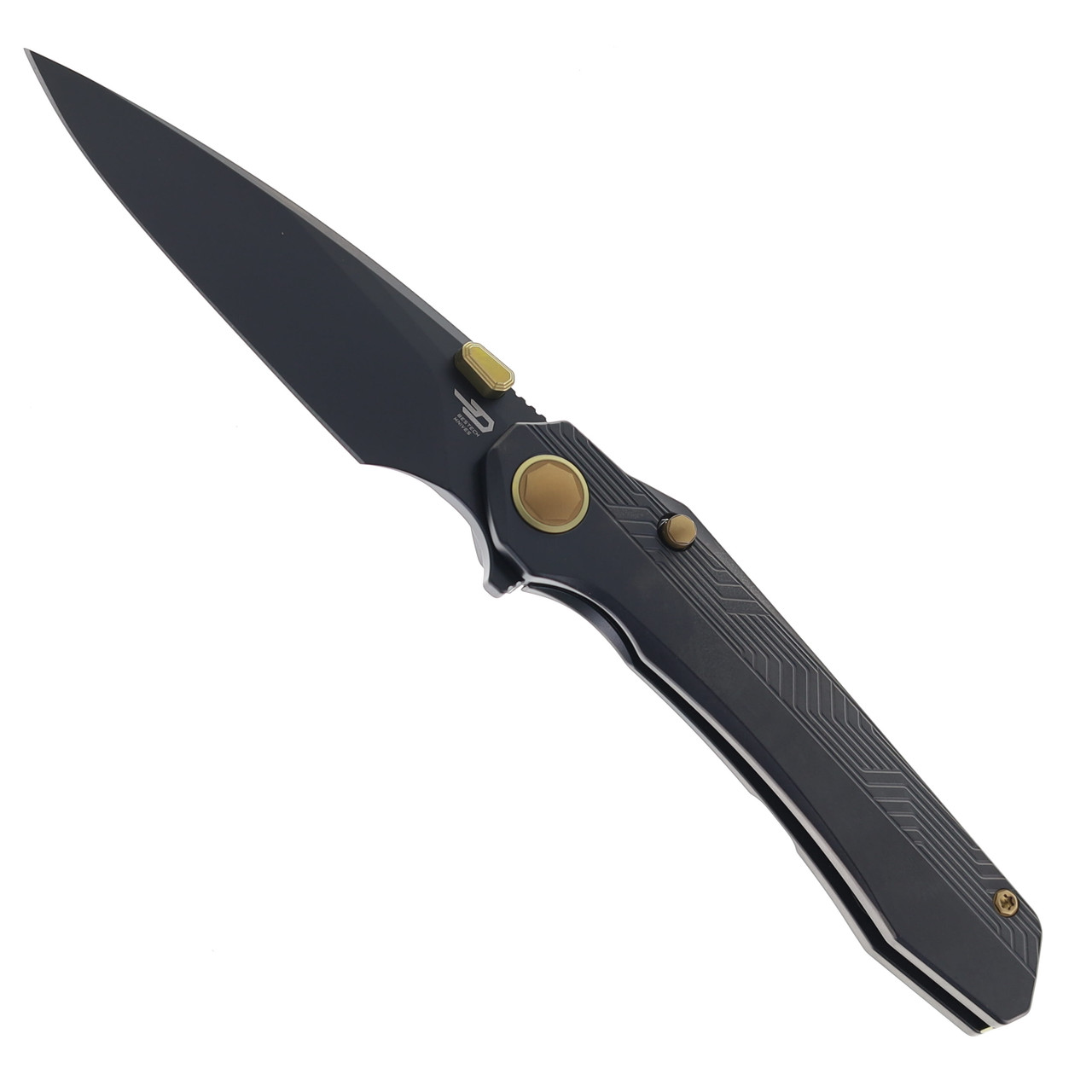 Bestech Wet Nellie Folding Knife Titanium Handle 3.53