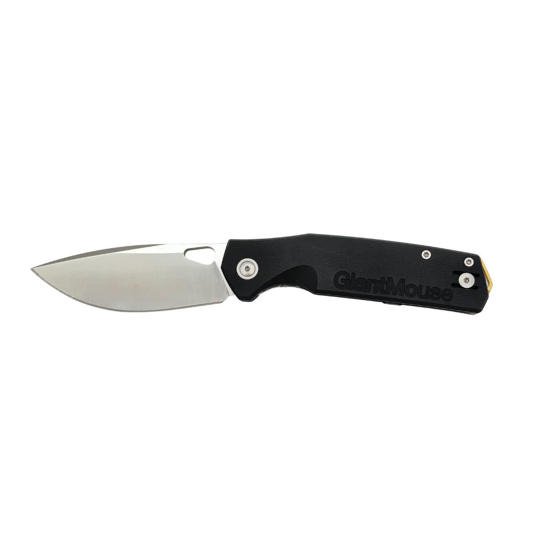 GiantMouse ACE Zoobie Folding Knife Black G10/Titanium Handle
