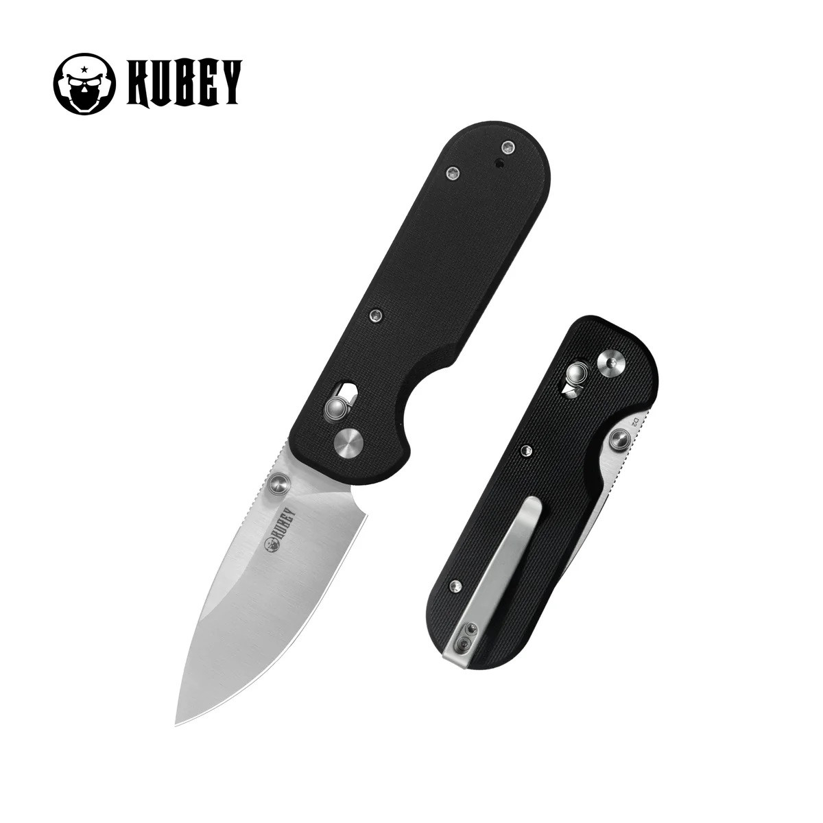 Lito様 Kubey Bedrock Folding Knife Black G10 Handle D2 Drop Point Plain