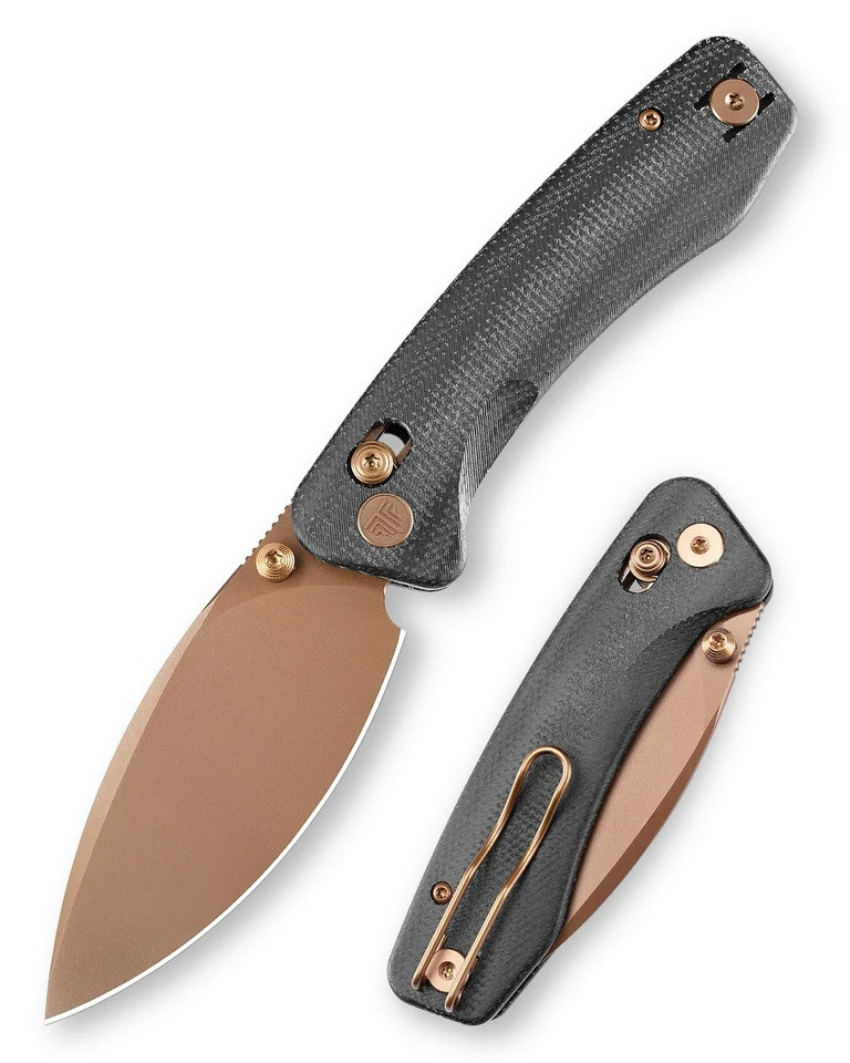 TRIVISA Koala Plus-BM Folding Knife Black Micarta Handle 14C28N